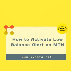 How to Activate Low Balance Alert on MTN img