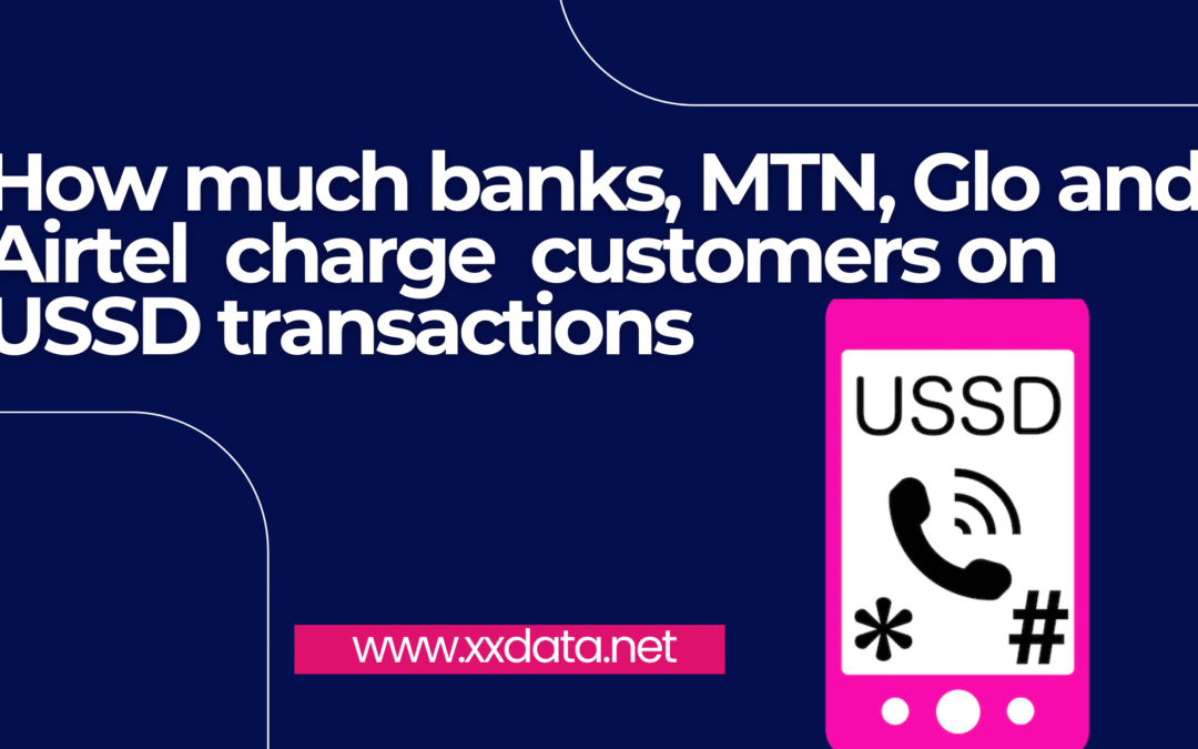 How much banks, MTN, Glo and Airtel  charge  customers on USSD transactions