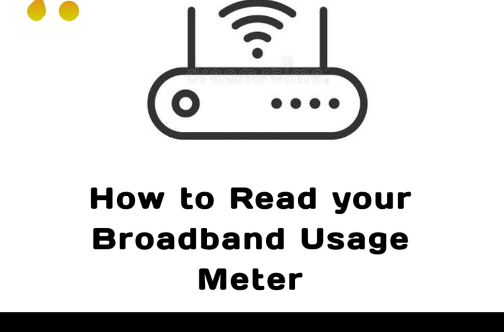 How to Read your Broadband Usage Meter
