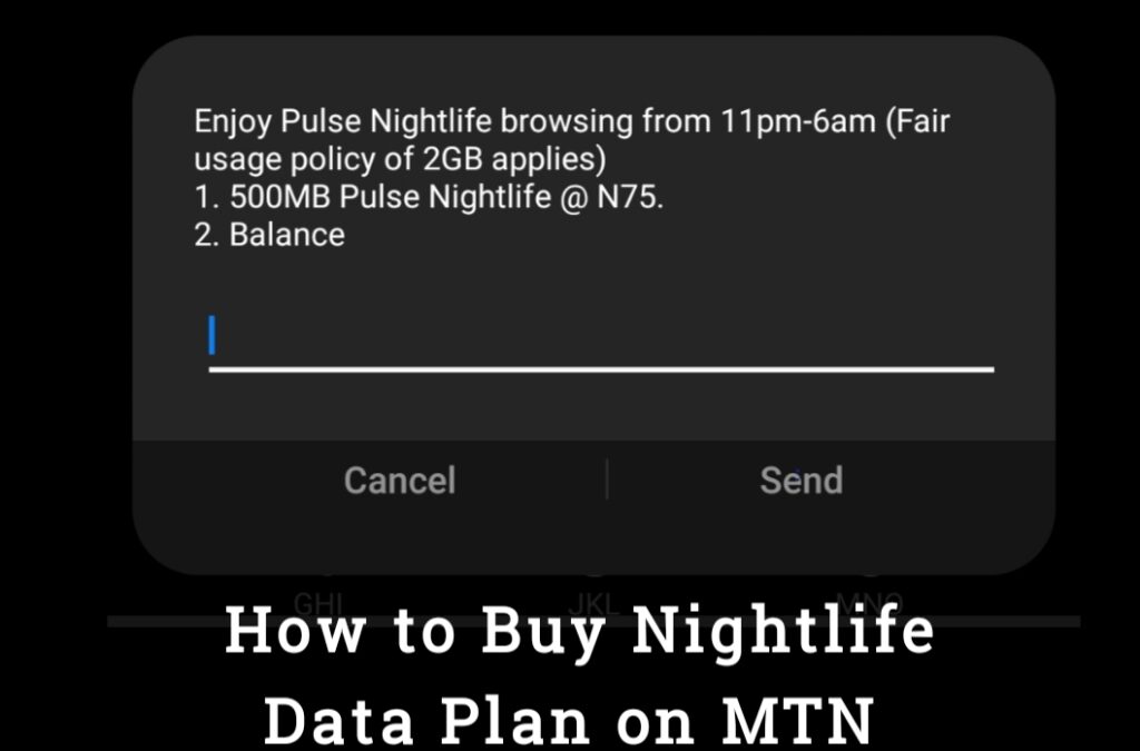 How to Buy Nightlife Data Plan on MTN