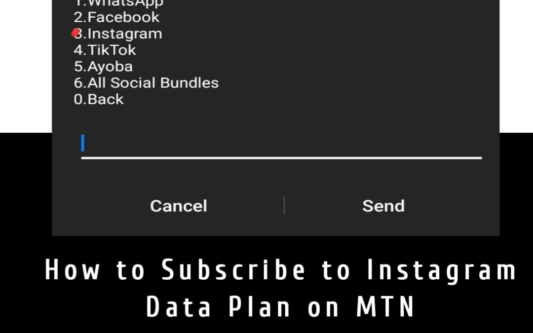 How to Subscribe to Instagram Data Plan on MTN img