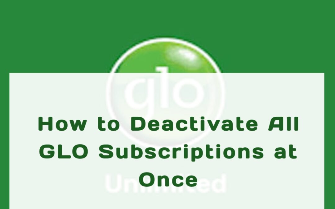 How to Deactivate All GLO Subscriptions at Once img