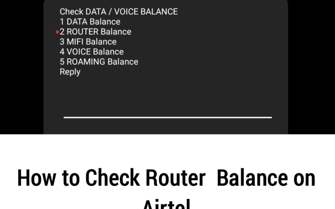 How to Check Router Balance on Airtel img