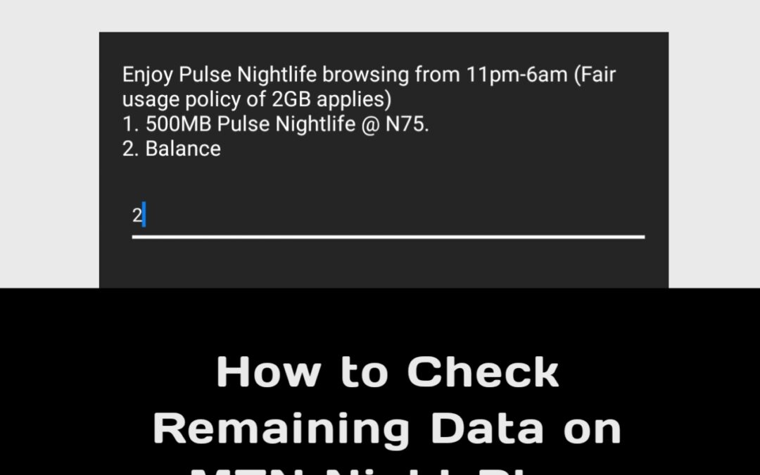 How to Check Remaining Data on MTN Night Plan img