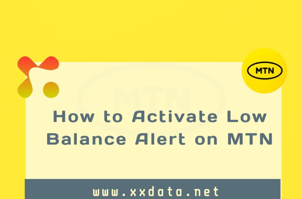 How to Activate Low Balance Alert on MTN img